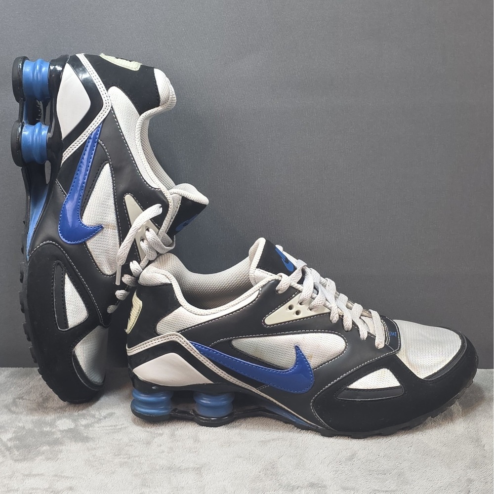 Nike Shox Heritage Men's US 8.5 386202-041 Black Blue White 2011